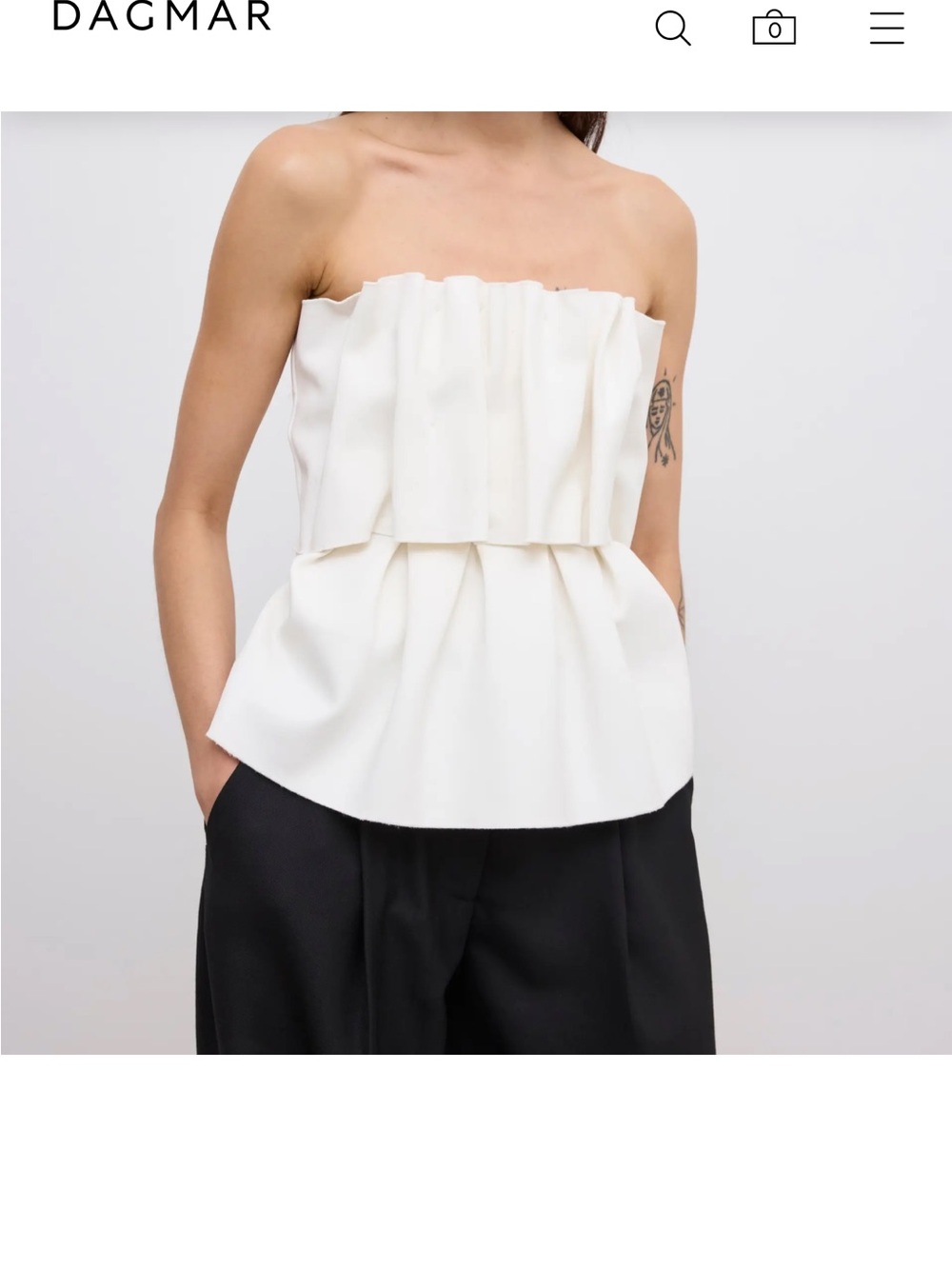 HOUSE OF DAGMAR Sculpted Tube Top